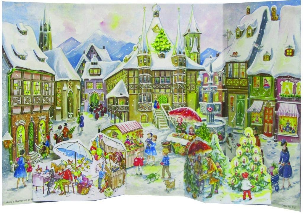 Panoramic Village from 1958 470 x 282 3 D Richard Sellmer Advent Calendar