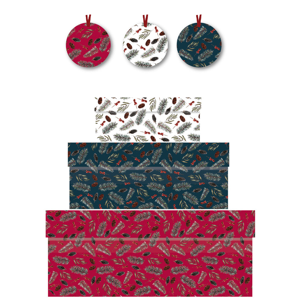 Toasted Crumpet Winter Nights Christmas Nest of 3 Boxes