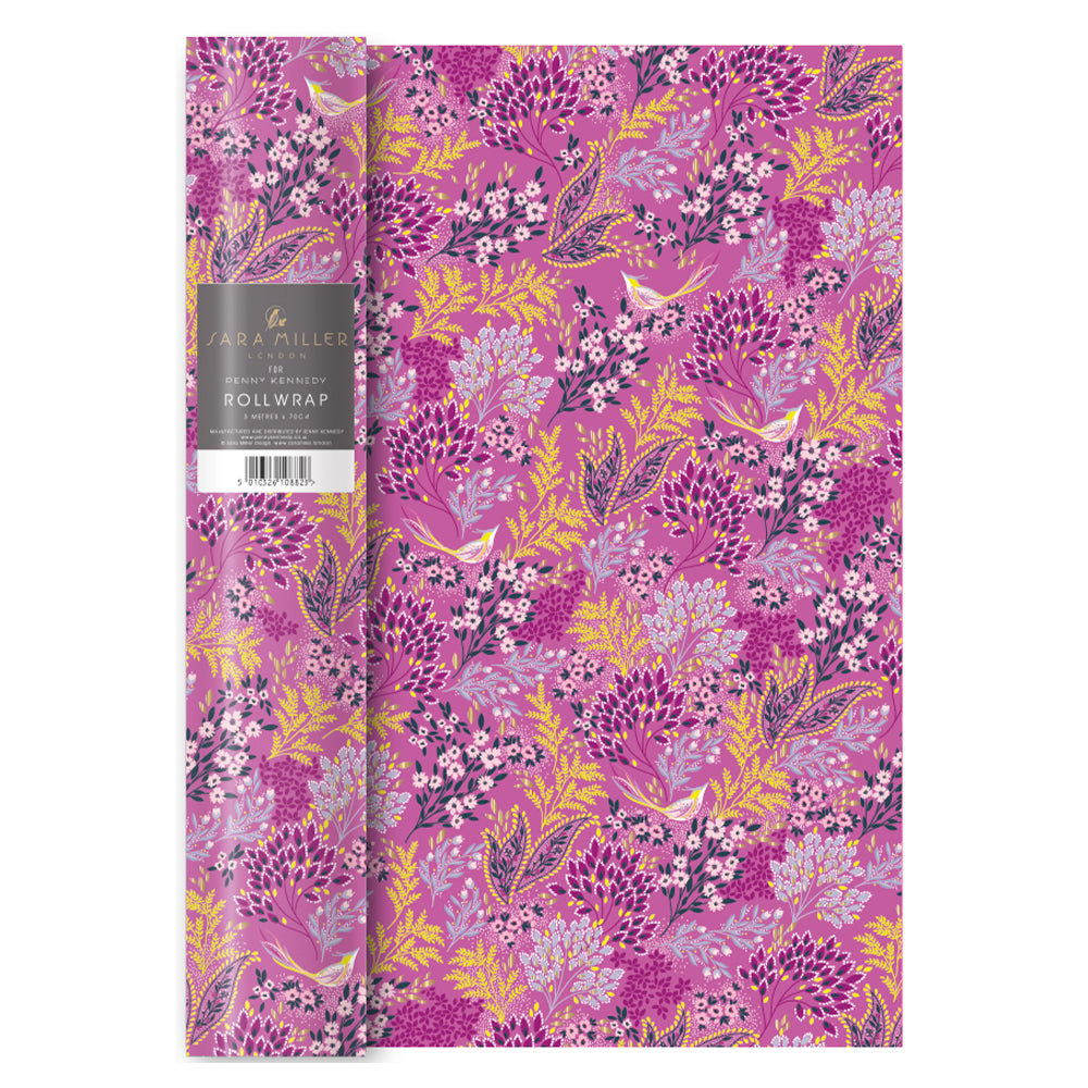 Sara Miller Songbird Mauve Roll Wrap 3 m x 70 cm