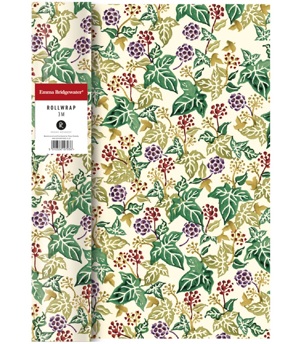 Emma Bridgewater Ivy Christmas Roll Wrap 3 m x 70 cm