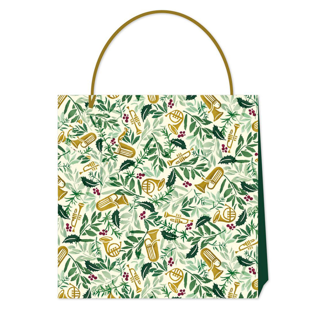 Emma Bridgewater Bring in the Green Large Luxury Paper Gift Bag with tag 325 x 325 x 120 mm