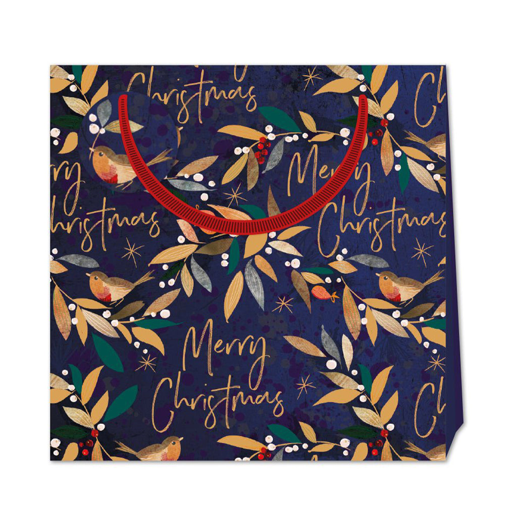 PKD Merry Christmas Large Luxury Paper Gift Bag with tag 325 x 325 x 120 mm