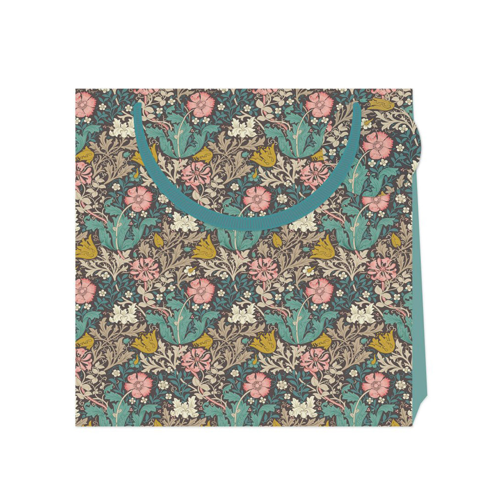 Morris and Co William Morris Compton Large Luxury Paper Gift Bag with tag 325 x 325 x 120 mm