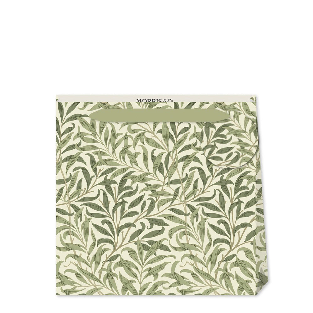 Morris & Co Willow Bough William Morris Small Luxury Paper Gift Bag, size: 130 x 130 x 70mm