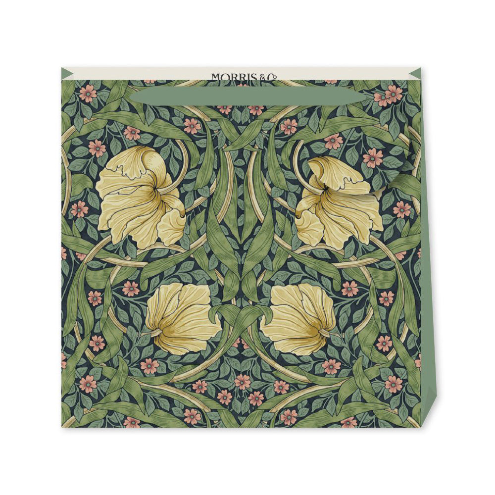 Morris & Co Pimpernel William Morris Medium Luxury Paper Gift Bag with tag 220 x 220 x 80 mm