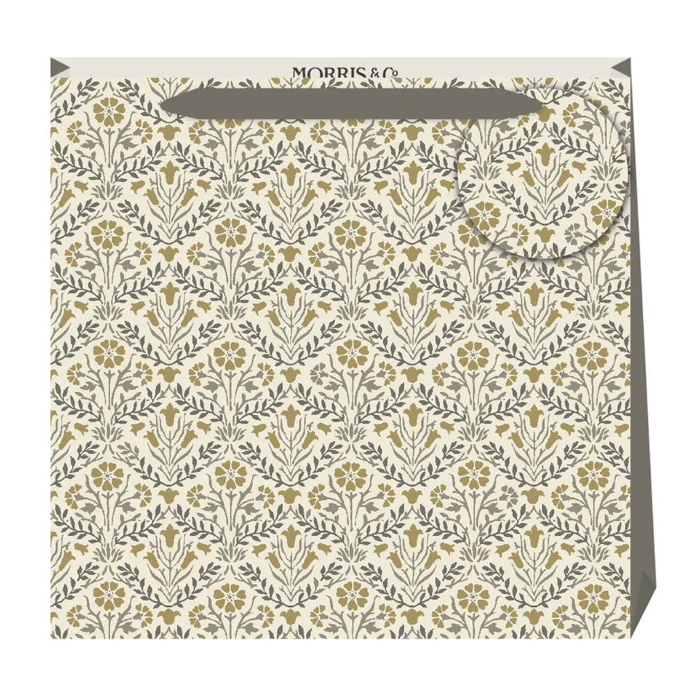 Morris and Co William Morris Bellflower Large Luxury Paper Gift Bag with tag 325 x 325 x 120 mm