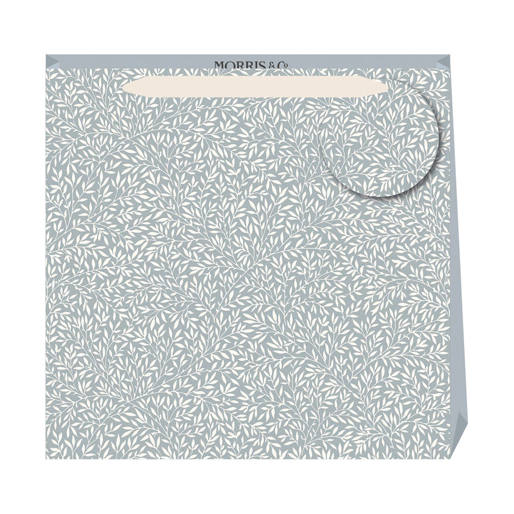 Morris & Co Slate Standen William Morris Medium Luxury Paper Gift Bag with tag 220 x 220 x 80 mm