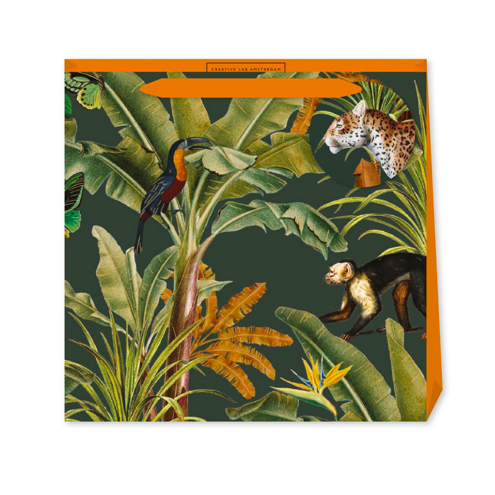 Creative Lab Amsterdam Mighty Medium Luxury Paper Gift Bag with tag 220 x 220 x 80 mm