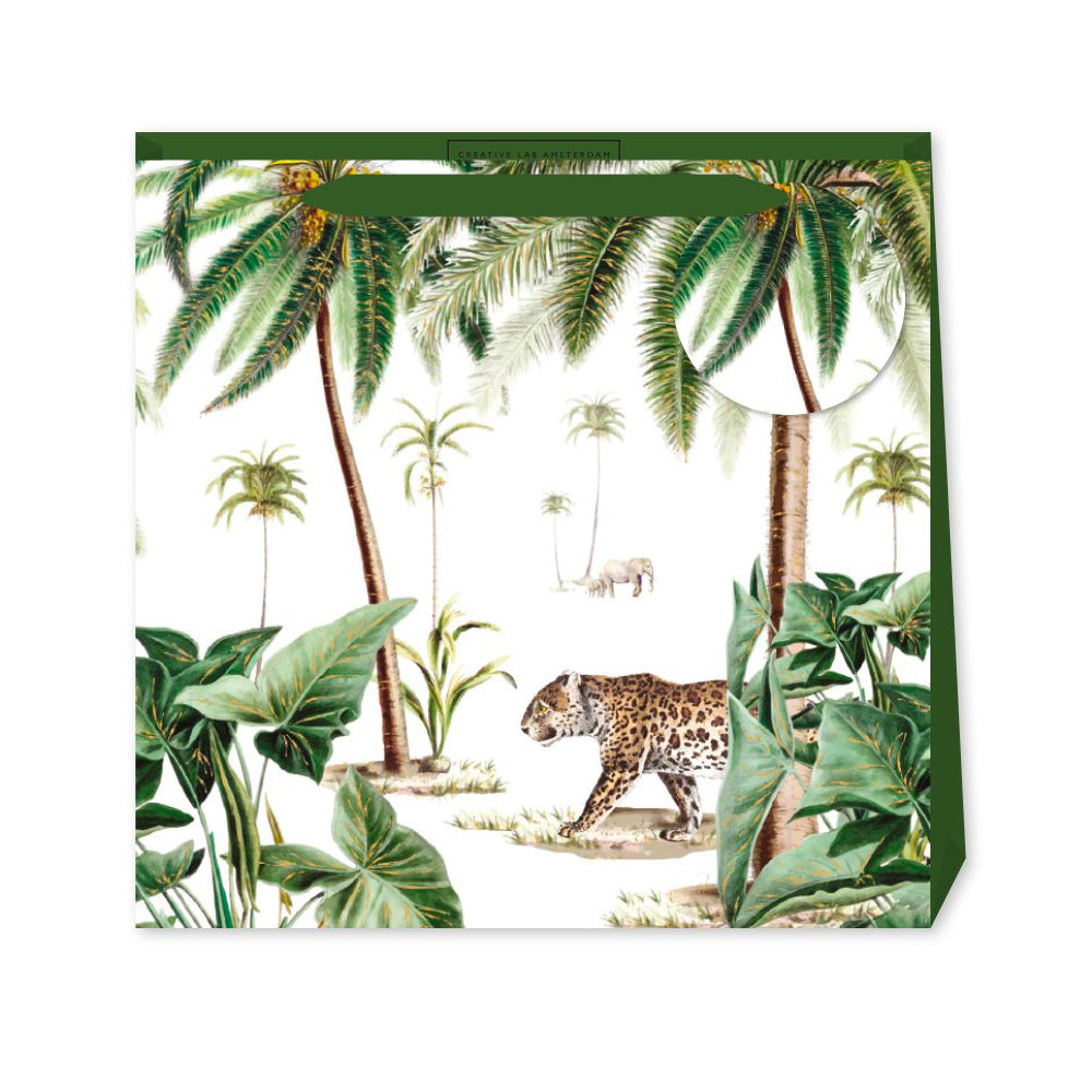 Creative Lab Amsterdam Walk in the Park Medium Luxury Paper Gift Bag with tag 220 x 220 x 80 mm