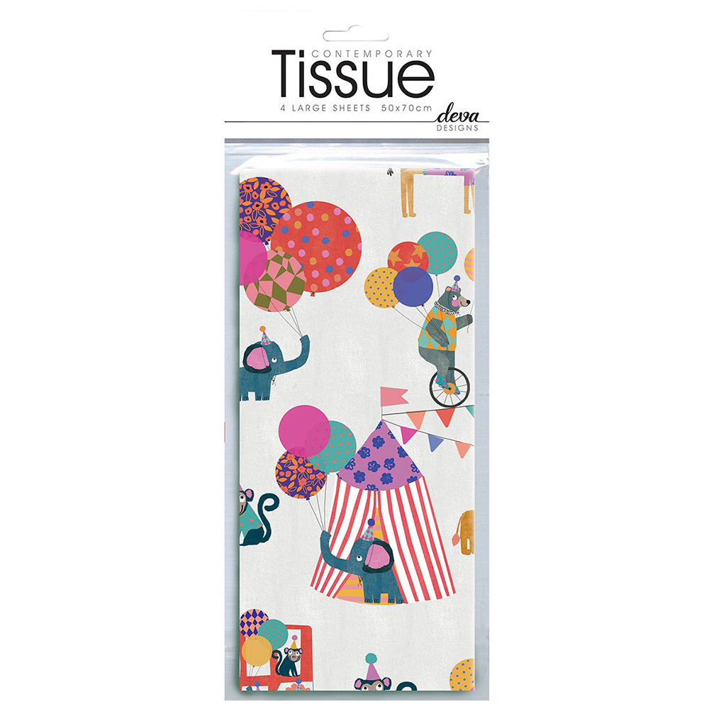Stop the Clock Berry Circus Deva Tissue Wrap 4 sheets 50 x 70 cm