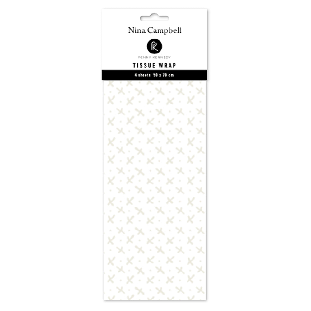 Nina Campbell Signature Sprig Tissue Wrapping Paper 4 sheets 50 x 70 cm