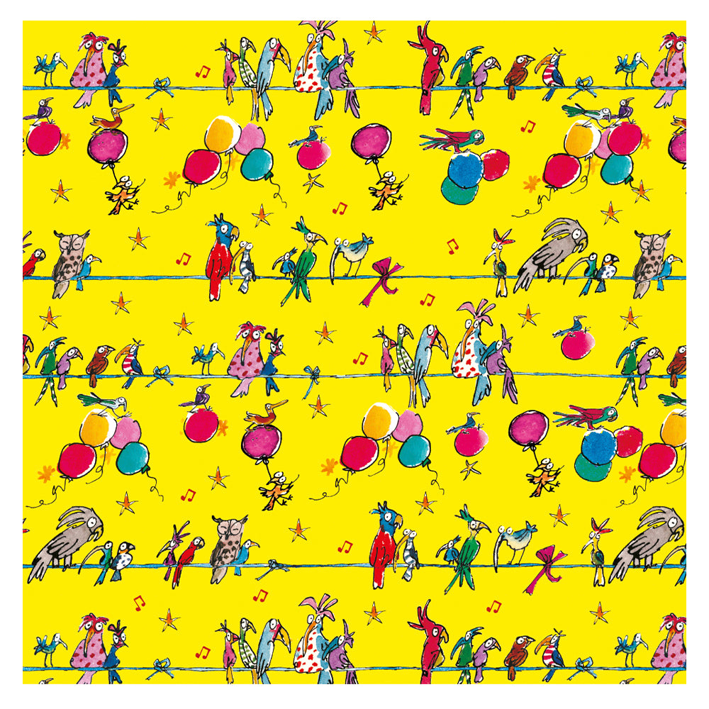 Quentin Blake Birds Roll Wrap 3m x 70 cm