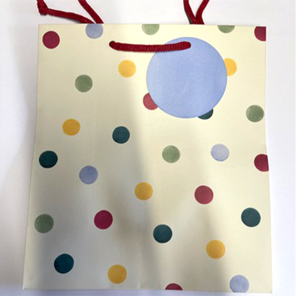 Emma Bridgewater Polka Dots Medium Paper Gift Bag with String Handles 200 x 225 x 100mm
