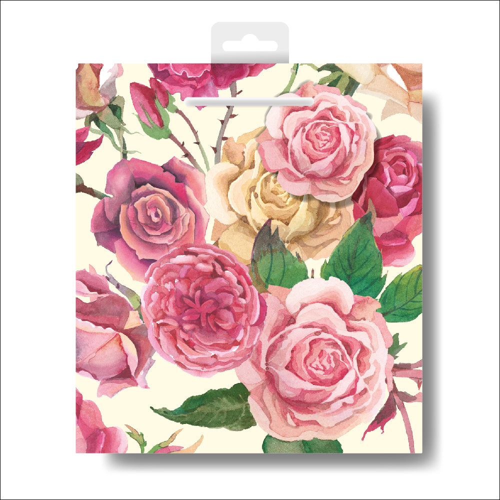 Emma Bridgewater Roses Medium Paper Gift Bag with String Handles 200 x 225 x 100mm
