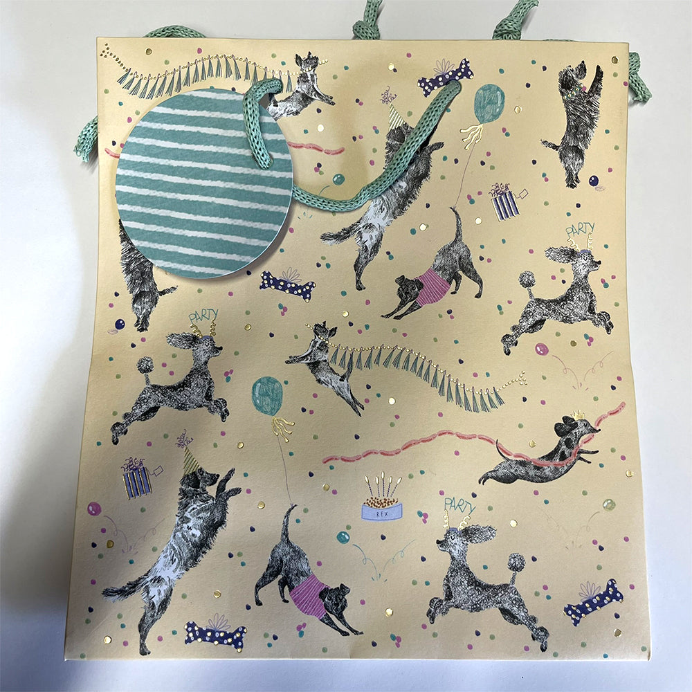 Pickle Dogs Medium Paper Gift Bag with String Handles 200 x 225 x 100mm