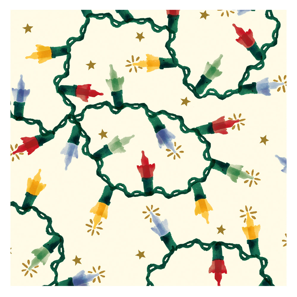 Emma Bridgewater Fairy Lights Christmas Roll Wrap 3m x 70 cm