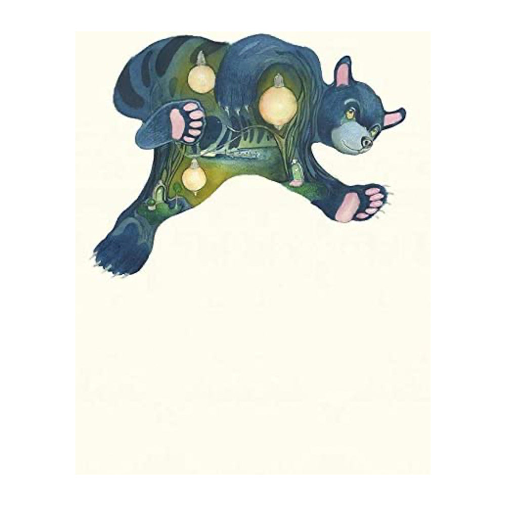 Twilight Bear Falling No 1 Greeting Card by Daniel Mackie - 7 x 5 inches with envelope