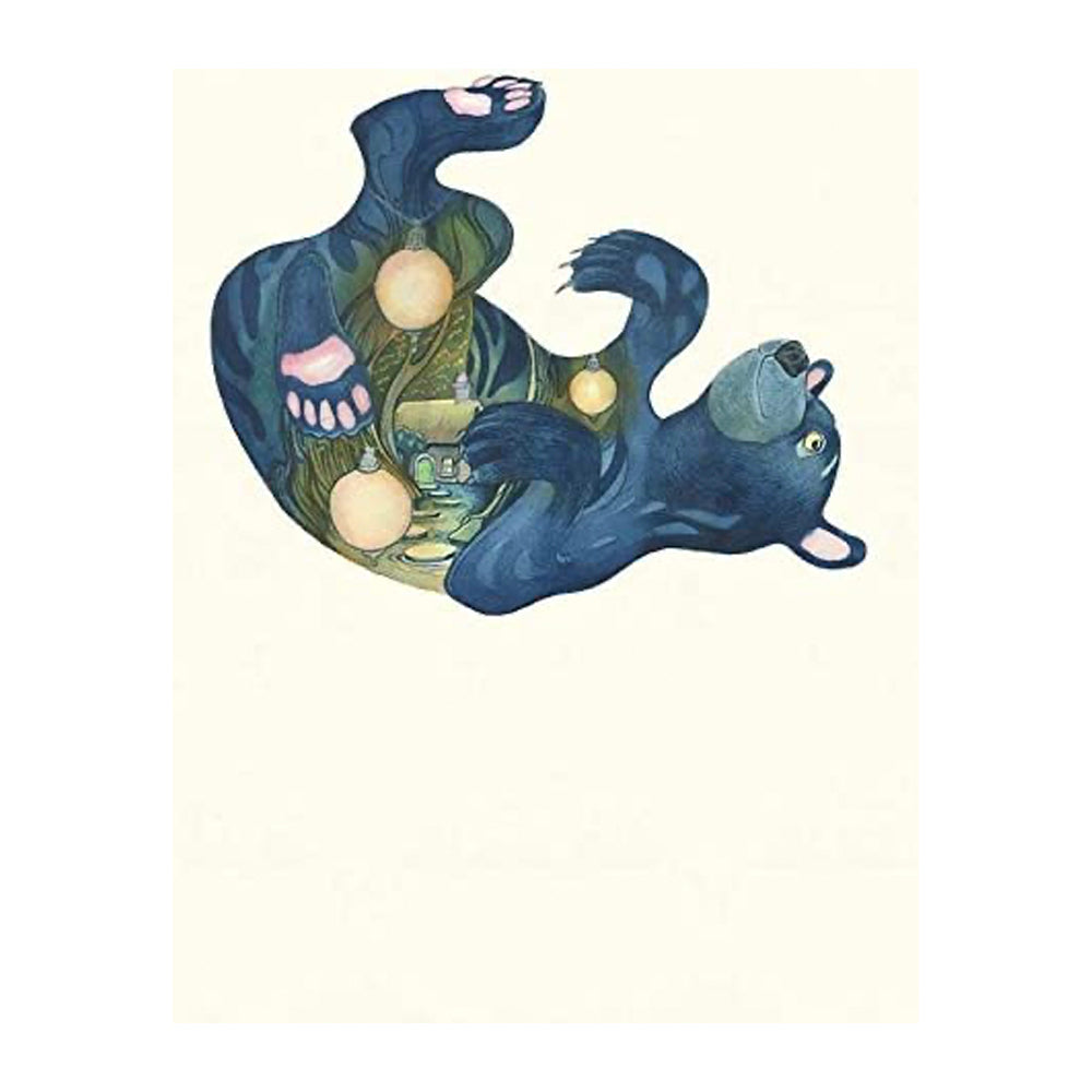 Twilight Bear Falling No 2 Greeting Card by Daniel Mackie - 7 x 5 inches with envelope
