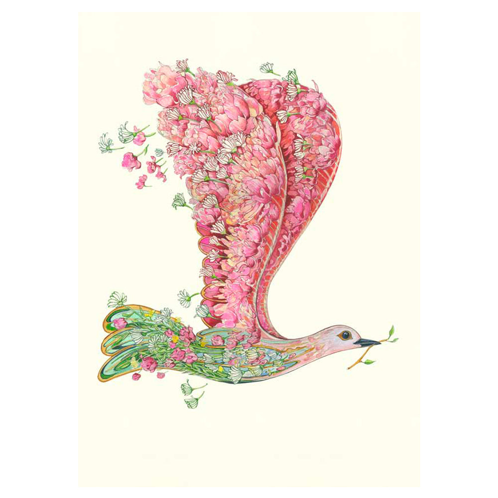 Dove of Peace Greeting Card by Daniel Mackie - 7 x 5 inches with envelope