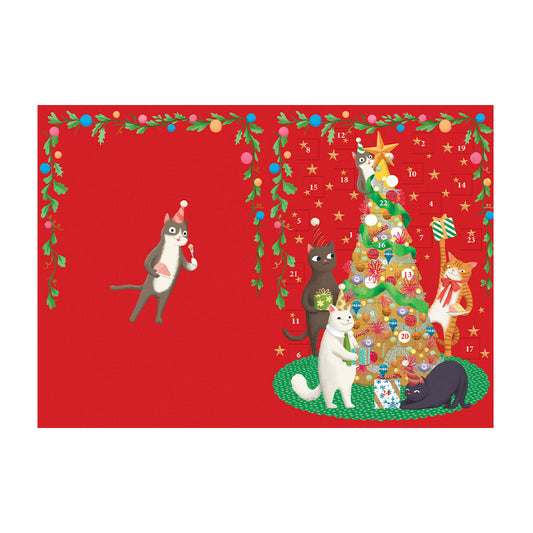 Winter’s Tale Animal Roger La Borde Advent Calendar Card Die Cut Windows with envelope 170 x 120mm