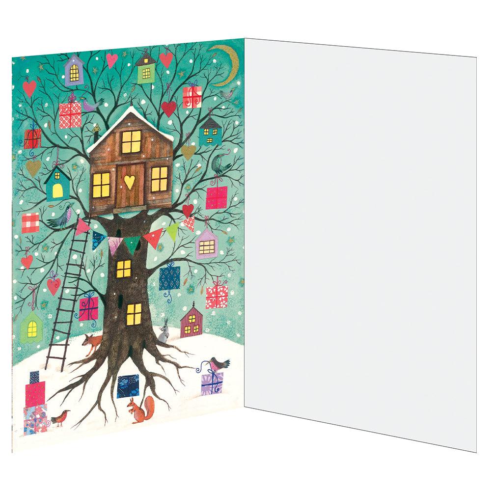 House Roger La Borde Advent Calendar Card Die Cut Windows with envelope 170 x 120mm