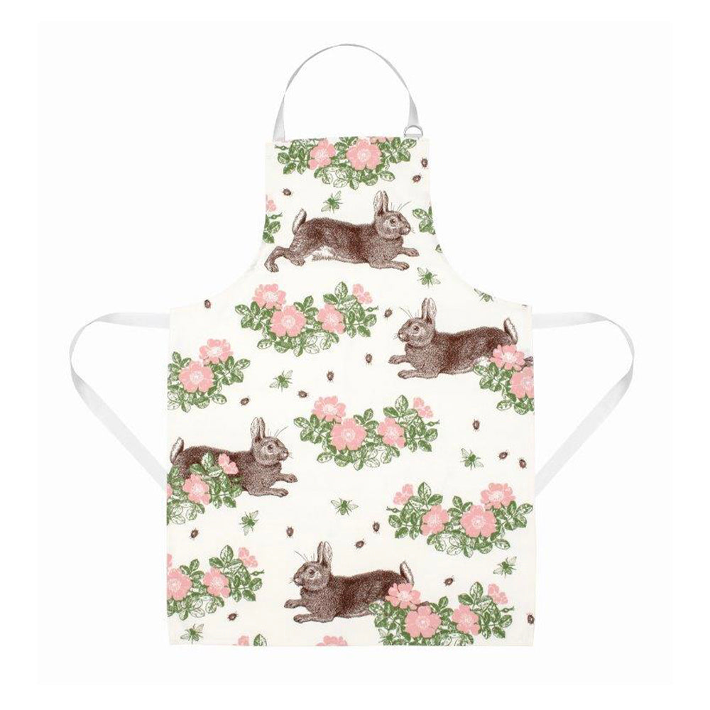 Thornback & Peel - Rabbit & Rose Cotton Apron 600 x 800mm