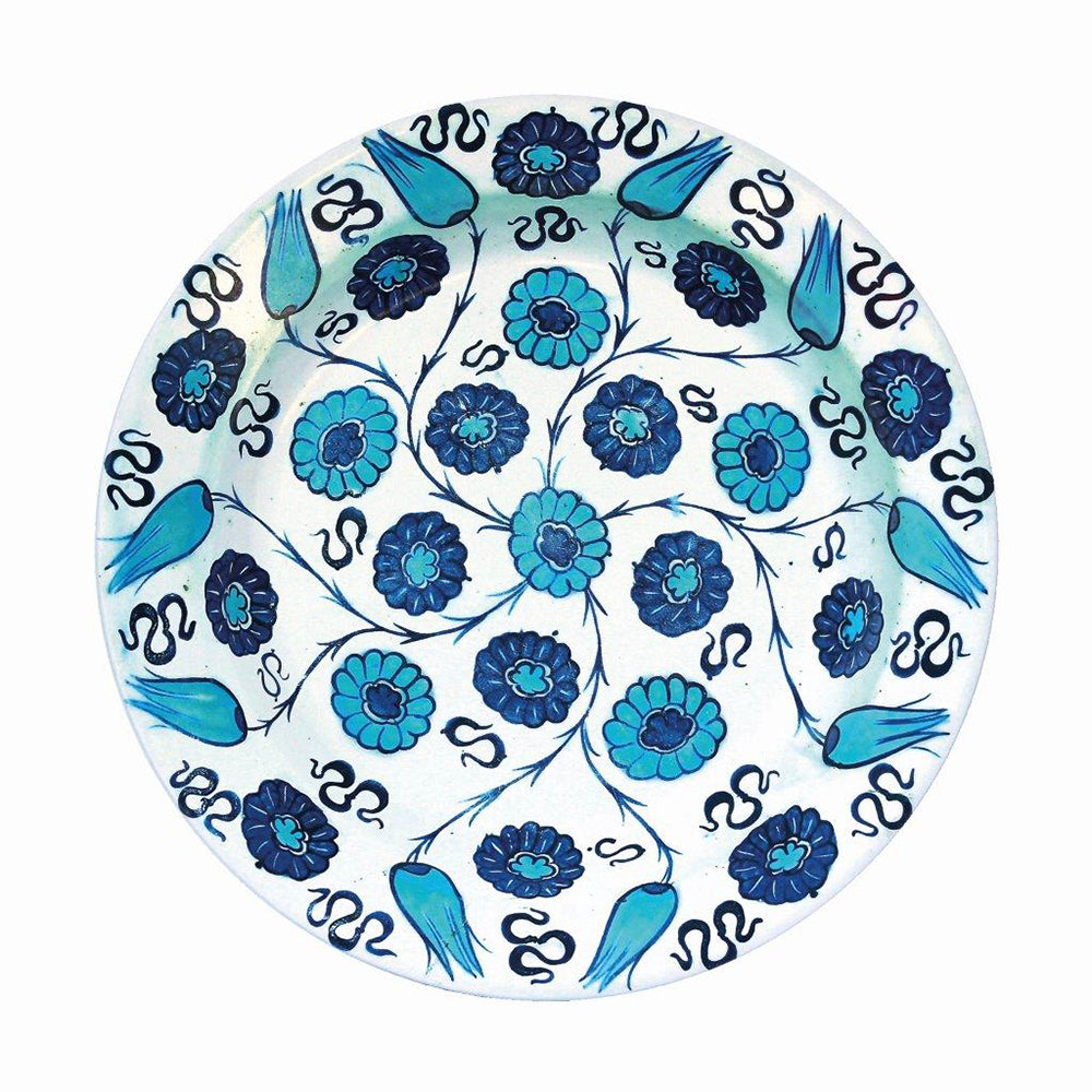 Ashomlean - Tulips & Chrysanthemums Tin Plate 260 mm d