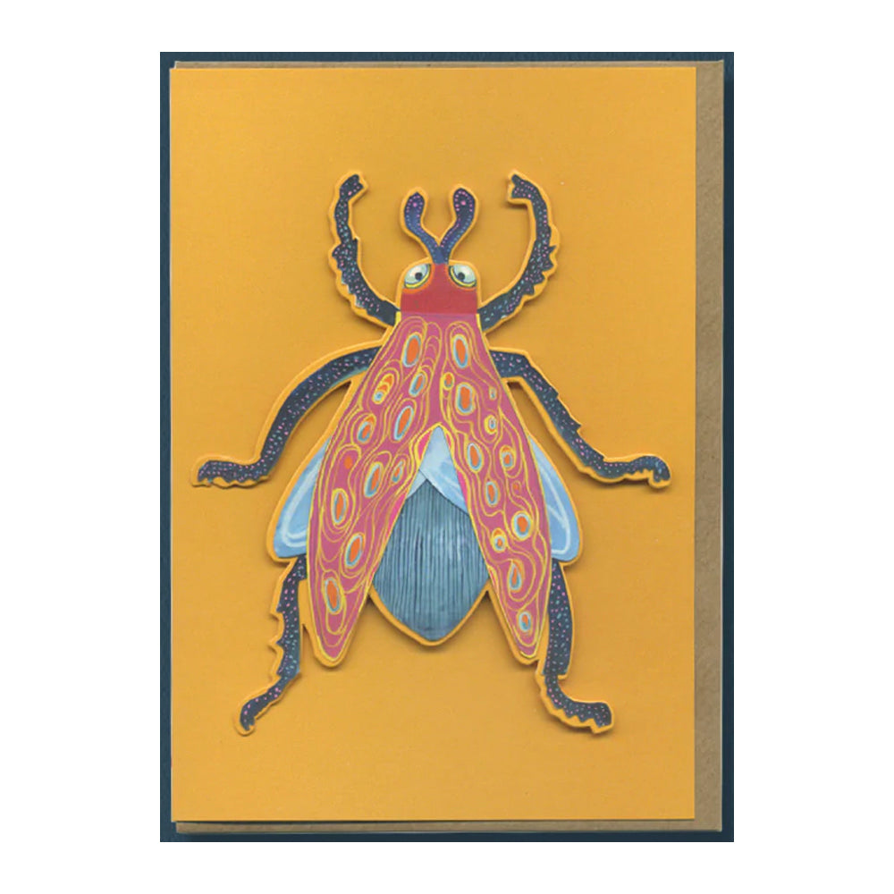 Plant Hopper Insect Greeting Card by Daniel Mackie - 7 x 5 inches with envelope