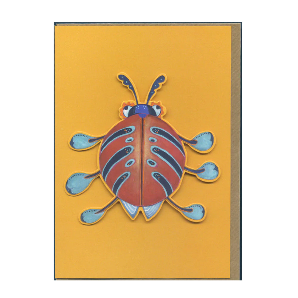Pond Skater Insect Greeting Card by Daniel Mackie - 7 x 5 inches with envelope