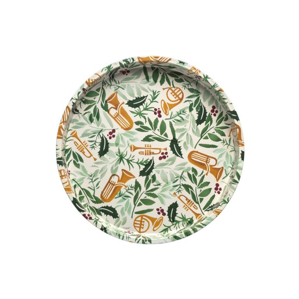 Emma Bridgewater Bring in the Green Christmas Deepwell Tray 300 (d) mm
