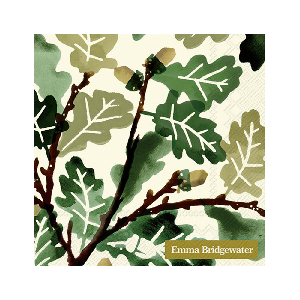 Emma Bridgewater Oak Cream IHR Paper Cocktail Napkins 25 cm square 3 ply 20 pack