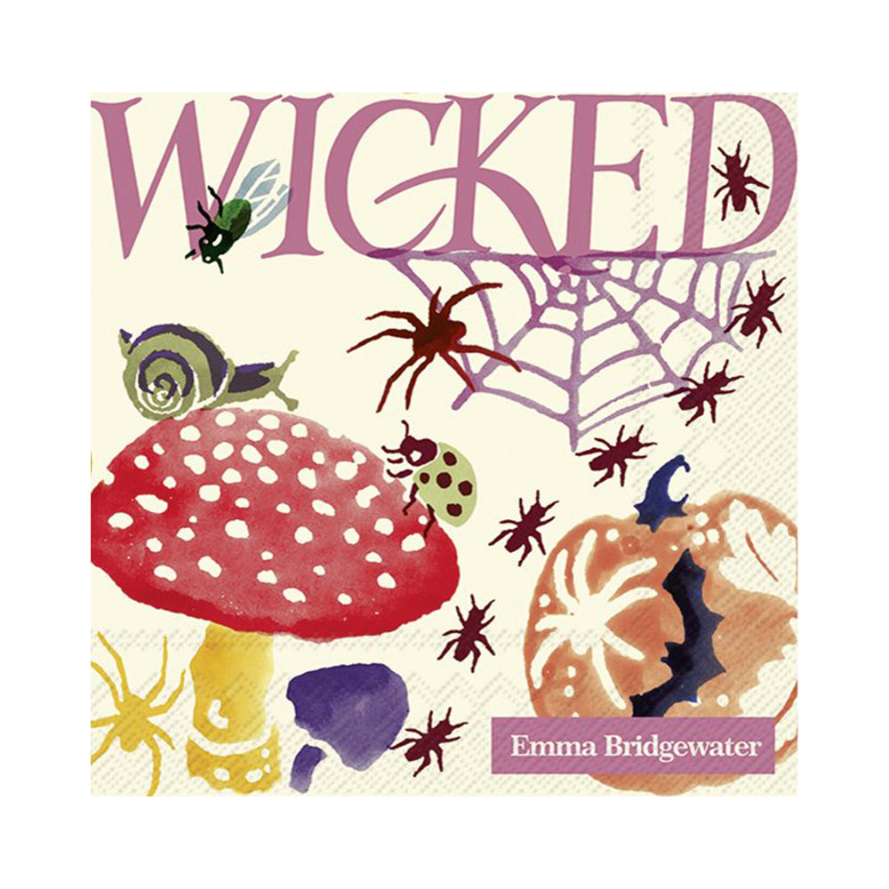 Emma Bridgewater Spooky Spells Halloween Cream IHR Paper Cocktail Napkins 25 cm square 3 ply 20 pack