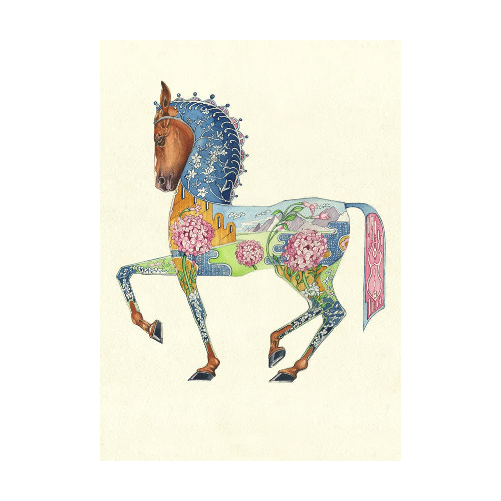 Horse Greeting Card by Daniel Mackie - 7 x 5 inches with envelope