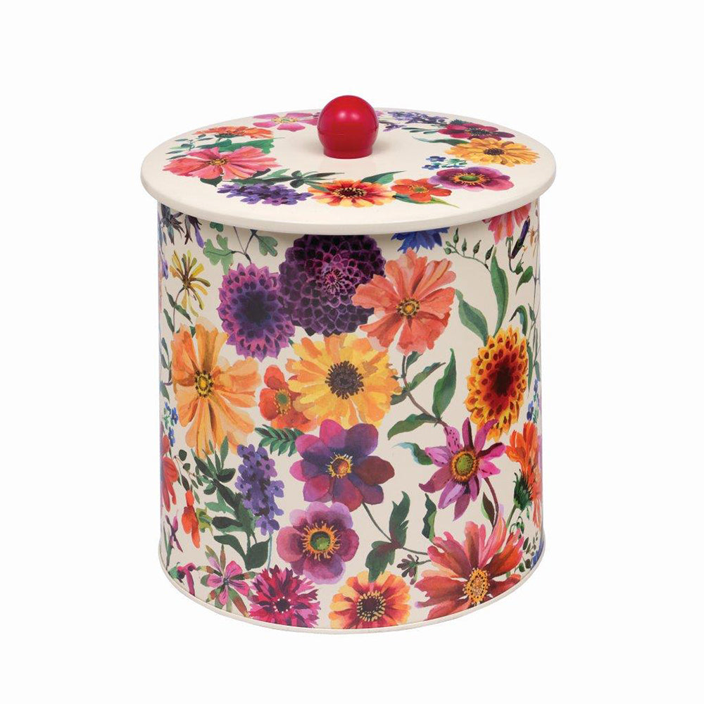 Emma Bridgewater Garden Flowers Biscuit Barrel Tin 170 (d) x 173mm