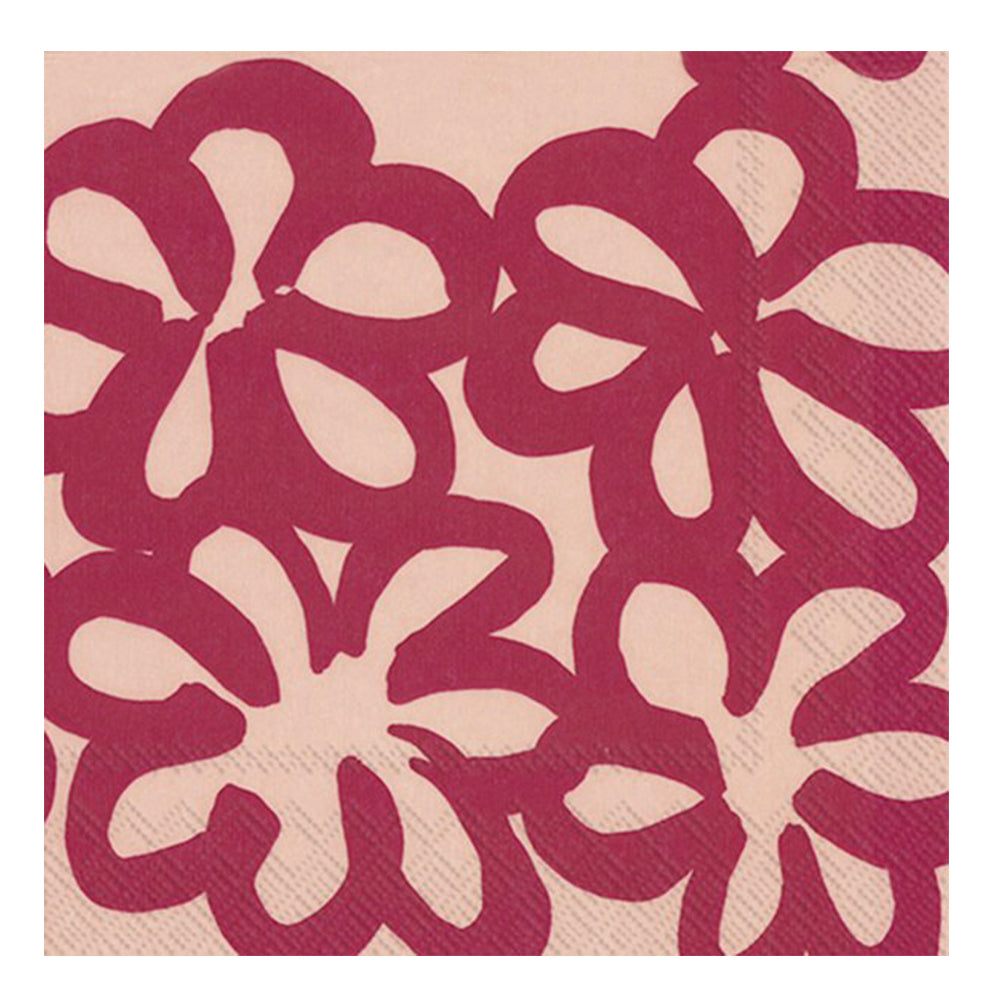 Marimekko JattIikukka rose IHR Paper Table Napkins 33 cm square 3 ply lunch napkins