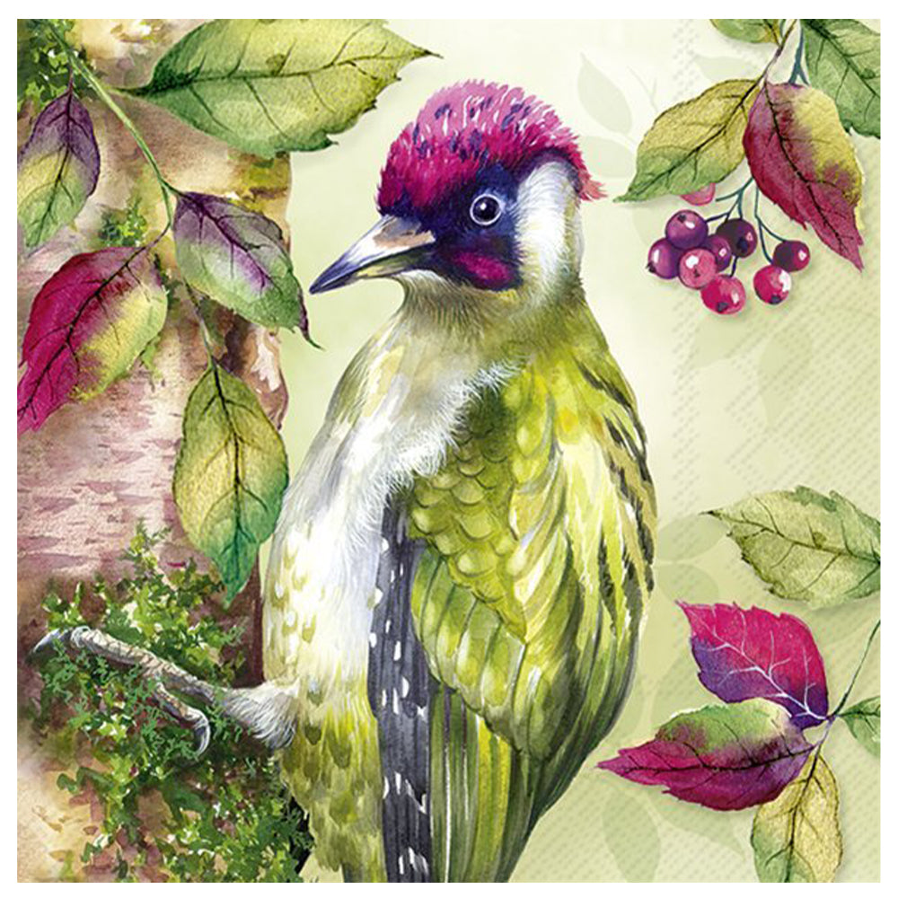 Woody Green Woodpecker IHR Paper Table Lunch Napkins 33 cm square 3 ply