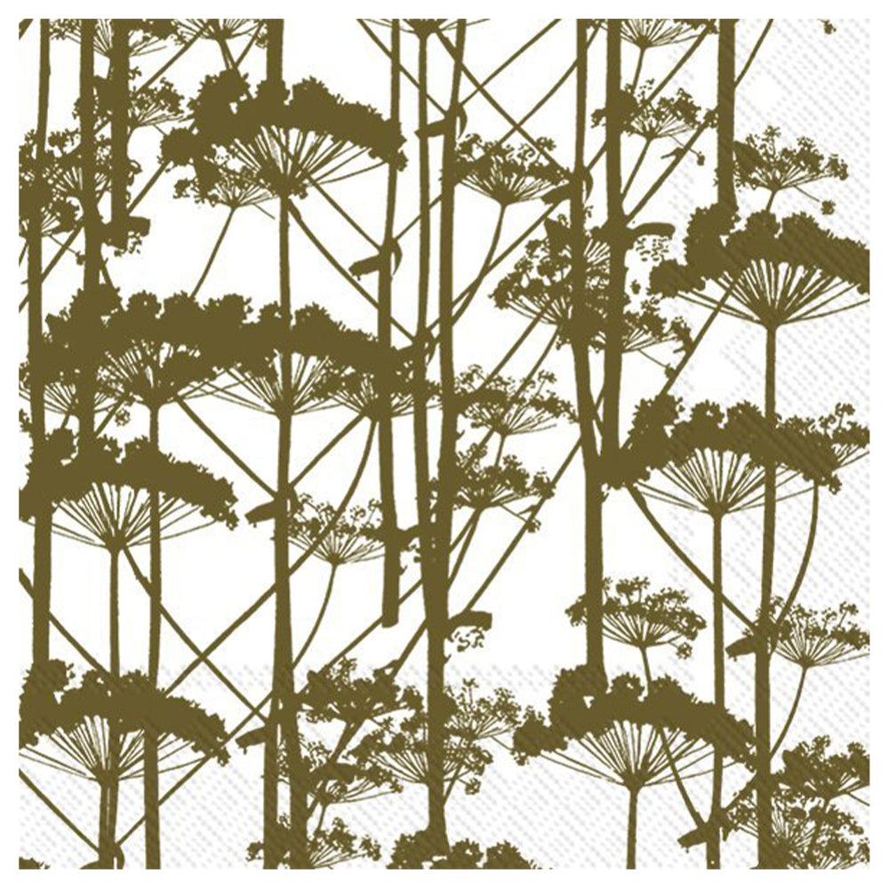 Marimekko Putkinotko Olive Cow Parsley IHR Paper Table Lunch Napkins 33 cm square 3 ply