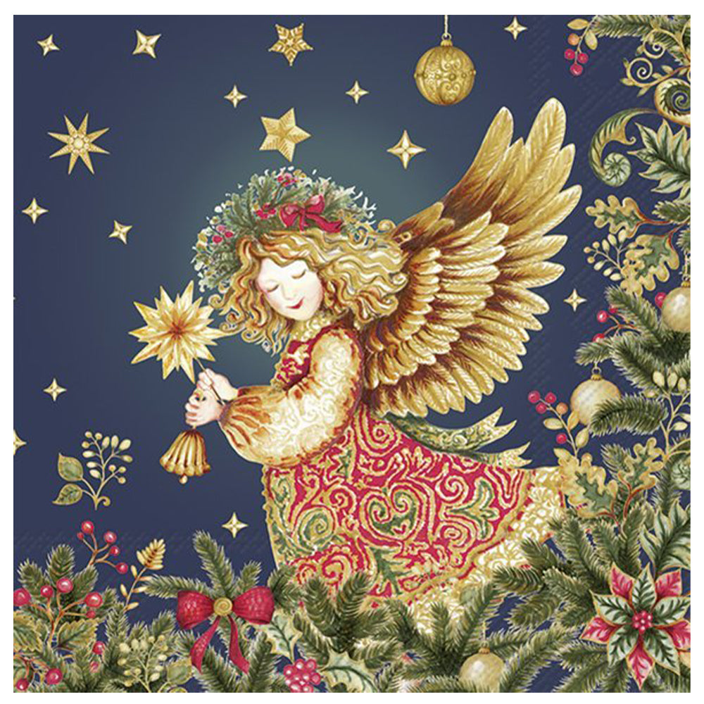 Opulent Angel Blue IHR Paper Table Lunch Napkins 33 cm square 3 ply