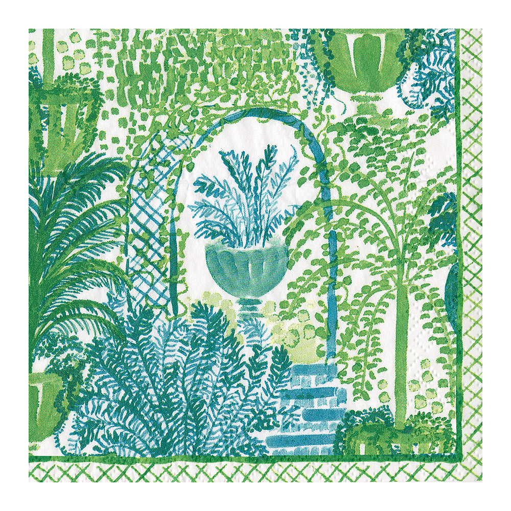 Garden Arbors Caspari Paper Cocktail Napkins 25 cm 20 pack 3 ply