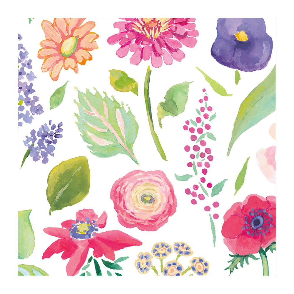 Summertime by Katharine Barnwell Caspari Paper Cocktail Napkins 25 cm 20 pack 3 ply
