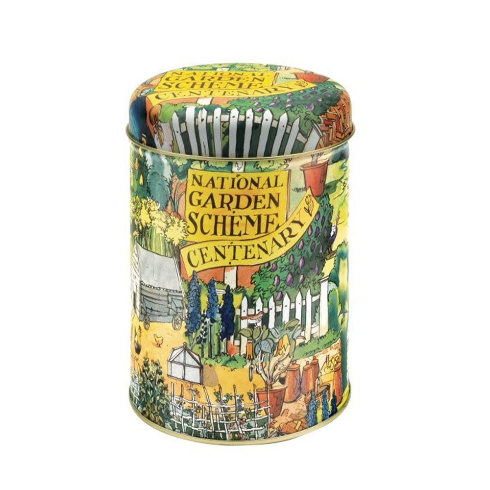 National Garden Scheme Matthew Rice Round Tea Caddy 106(d) x 150 mm