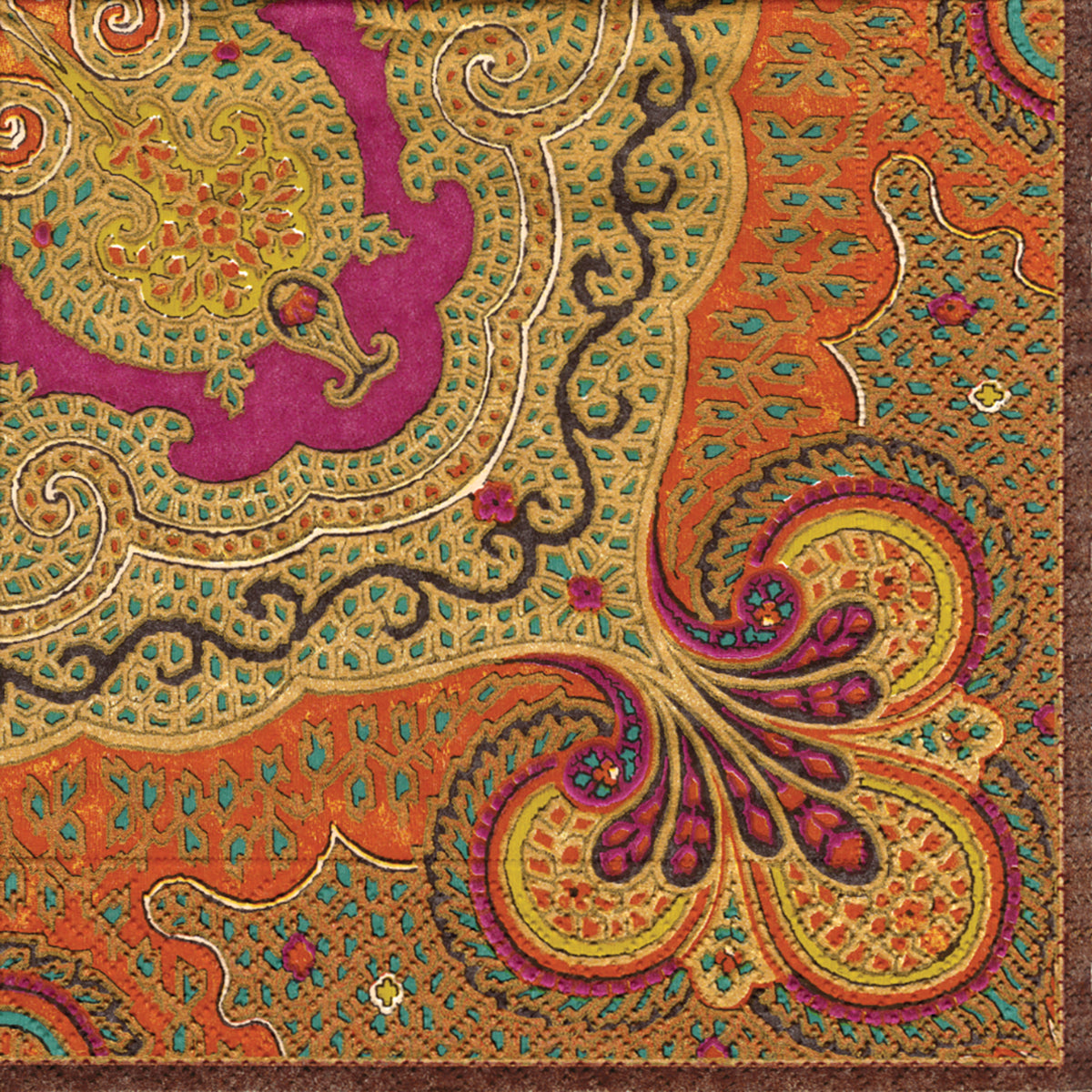 Jaipure Spice Caspari Paper Table Napkins 33 cm square 3 ply lunch napkins