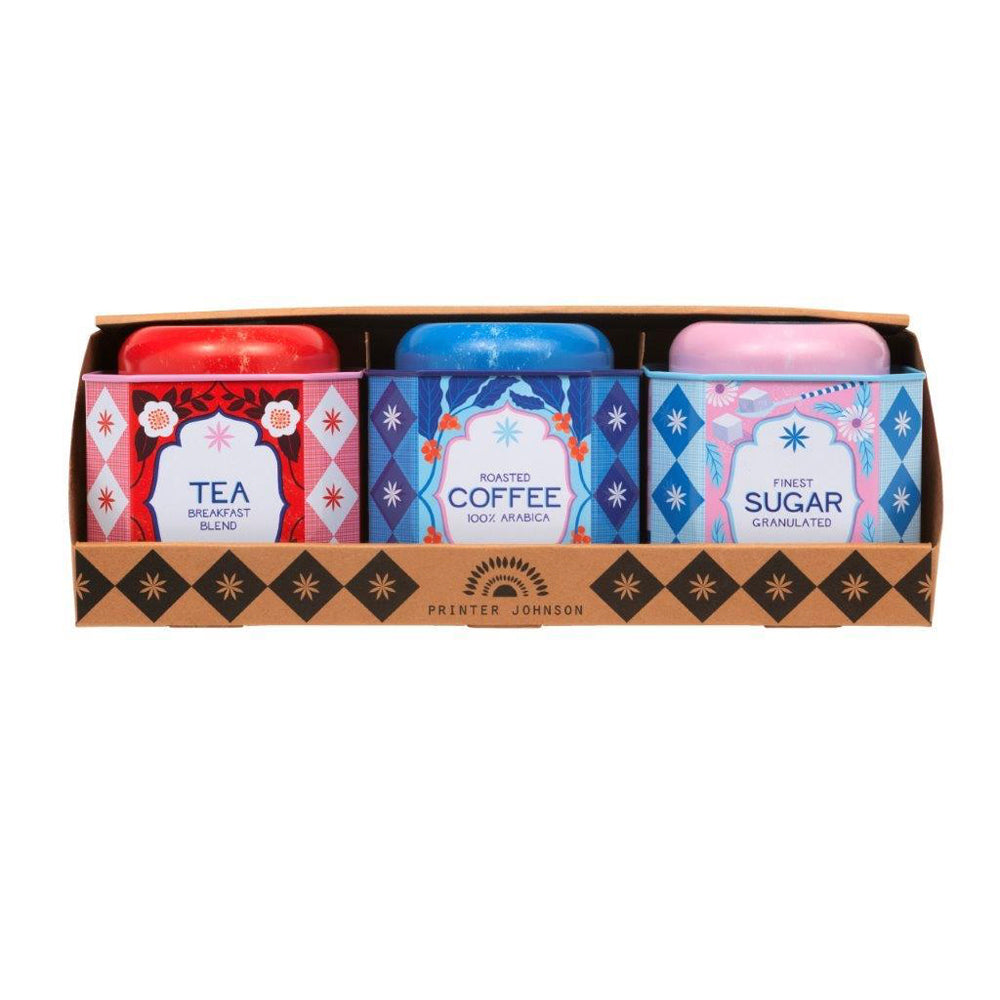 Printer Johnson - Kitchen Set of 3 Octagonal Caddies 102 x 102 x 117mm (each caddy)