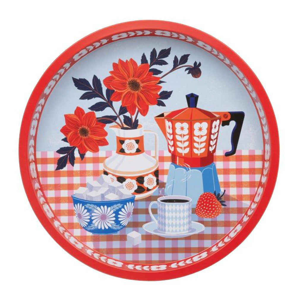 Printer Johnson Kitchen Coffee and Flowers Deep Well Tray - 300 (d) mm