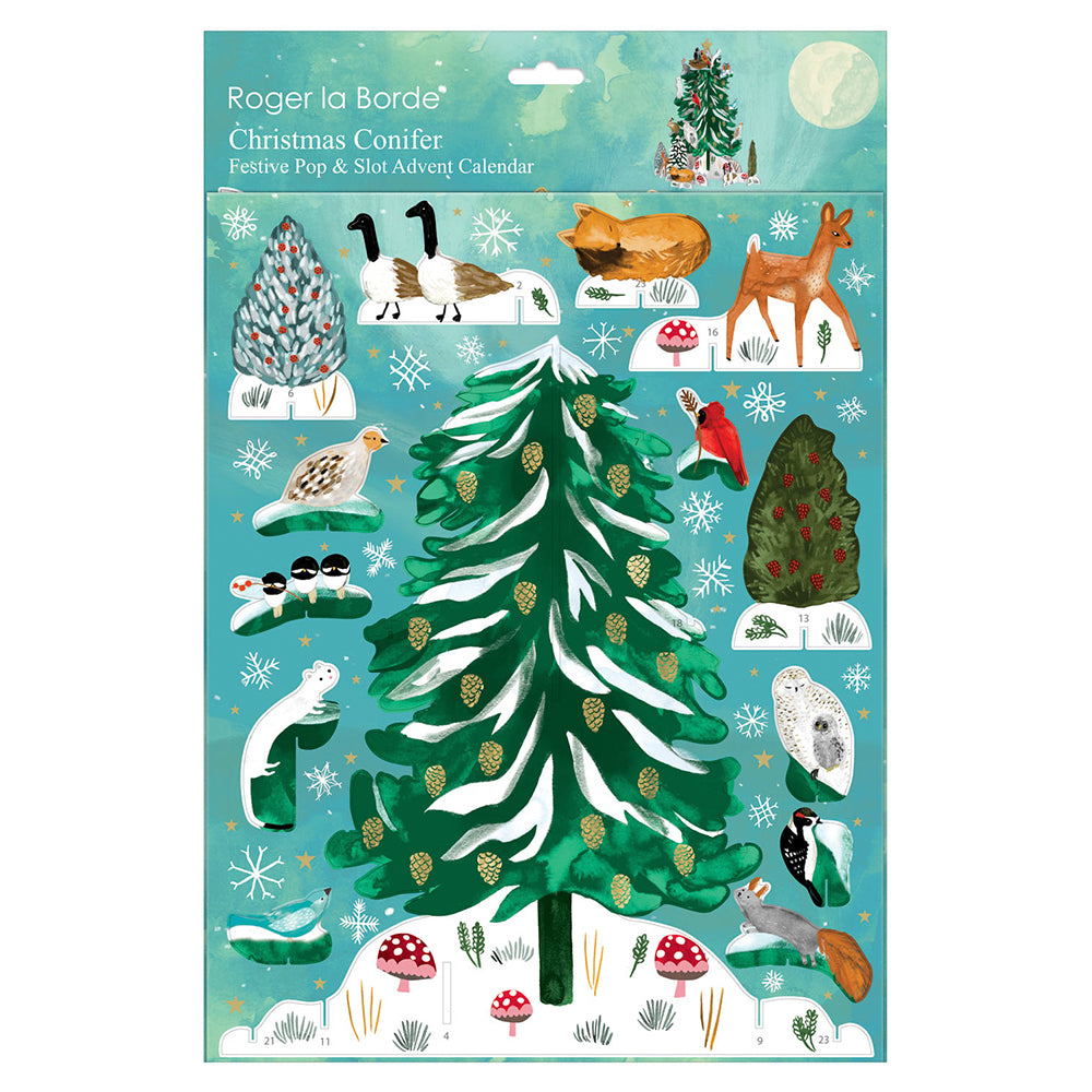 Wild Winter Forest Pop and Slot Roger la Borde 3D Advent Calendar