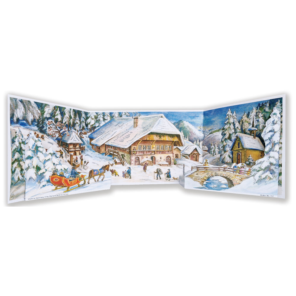 Christmas in the Alps 68 x 21 cm Richard Sellmer Advent Calendar