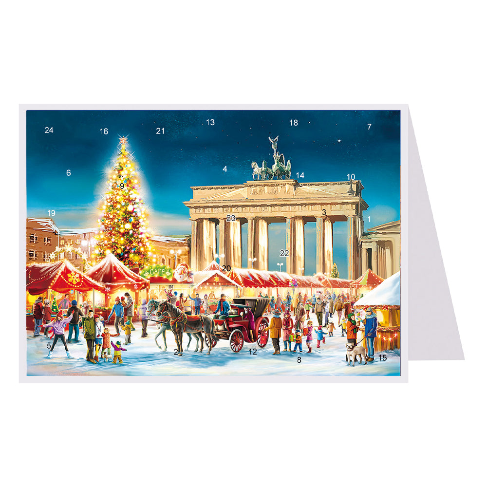 Berlin 148 x 105 mm Richard Selmer Advent Calendar Card with envelope