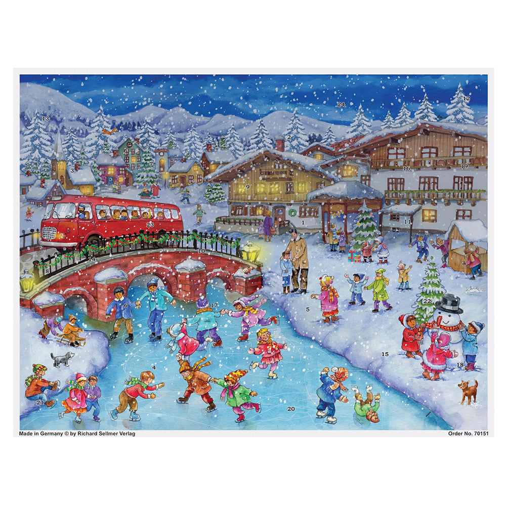 Richard Sellmer Richard Sellmer Advent Calendar 355 x 265 mm glitter & translucent windows