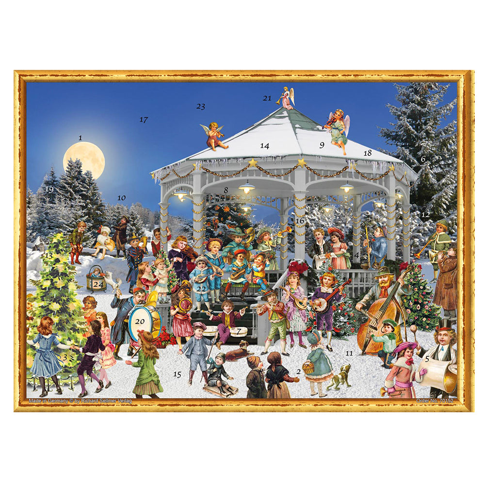 Bandstand Music Richard Sellmer Advent Calendar 355 x 265 mm glitter & translucent windows