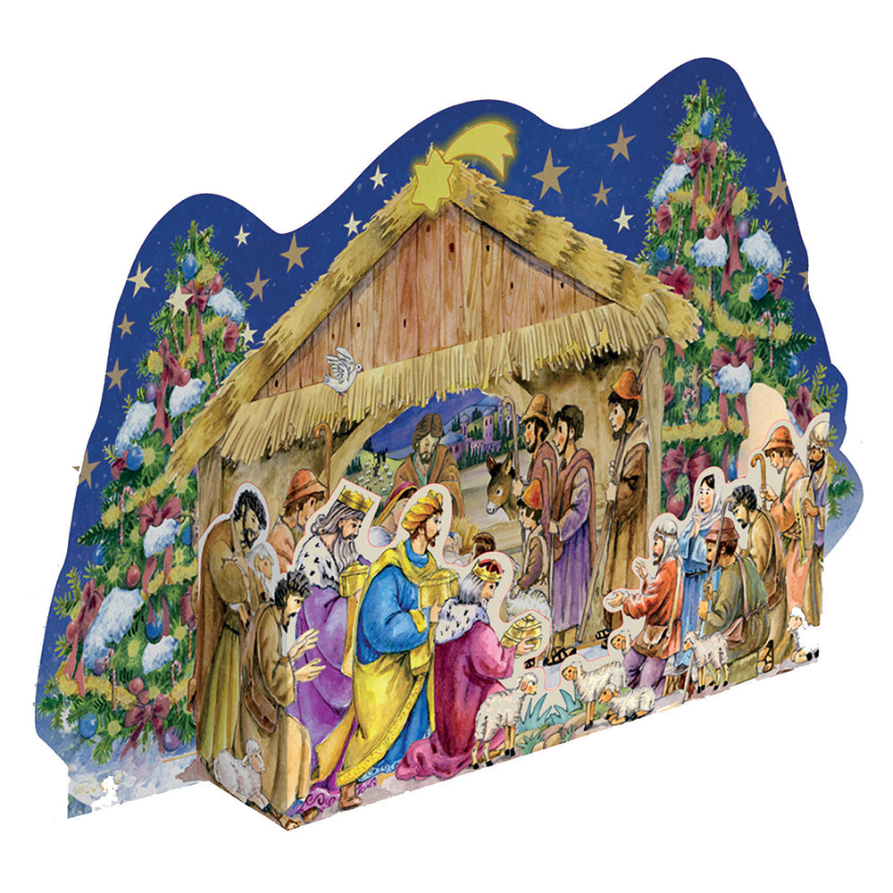 Two Part Nativity Richard Sellmer Advent Calendar 200 x 360 mm